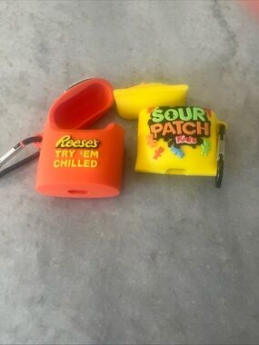 Reese's & Sour Patch Kids Silicone AirPod Cases - Orange & Yellow